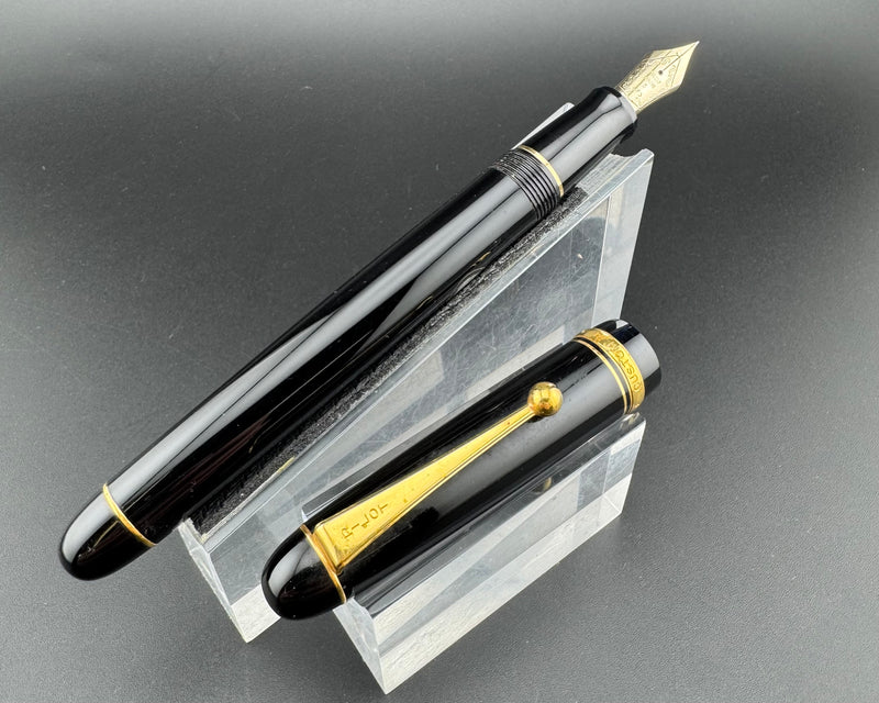 Pilot Custom 74 Black Resin Fountain Pen14K Gold Fine Nib Aug 1995