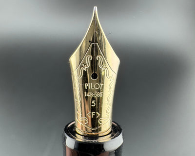 Pilot Custom 74 Black Resin Fountain Pen14K Gold Fine Nib Aug 1995