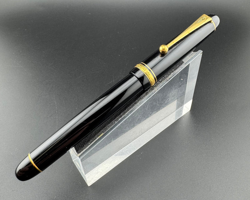 Pilot Custom 74 Black Resin Fountain Pen14K Gold Fine Nib Aug 1995