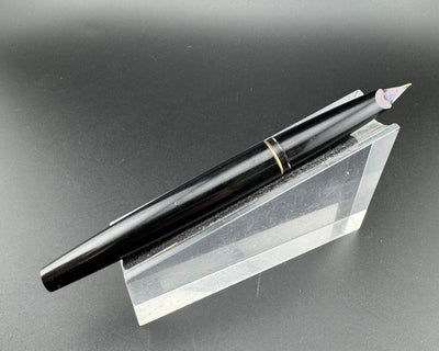 Montblanc No. 320P Black Resin Fountain Pen 14K Gold Fine Nib