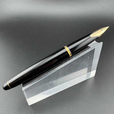 Pilot Custom Elite Black Resin Fountain Pen 18K Gold Fine Nib Mar 30 1971