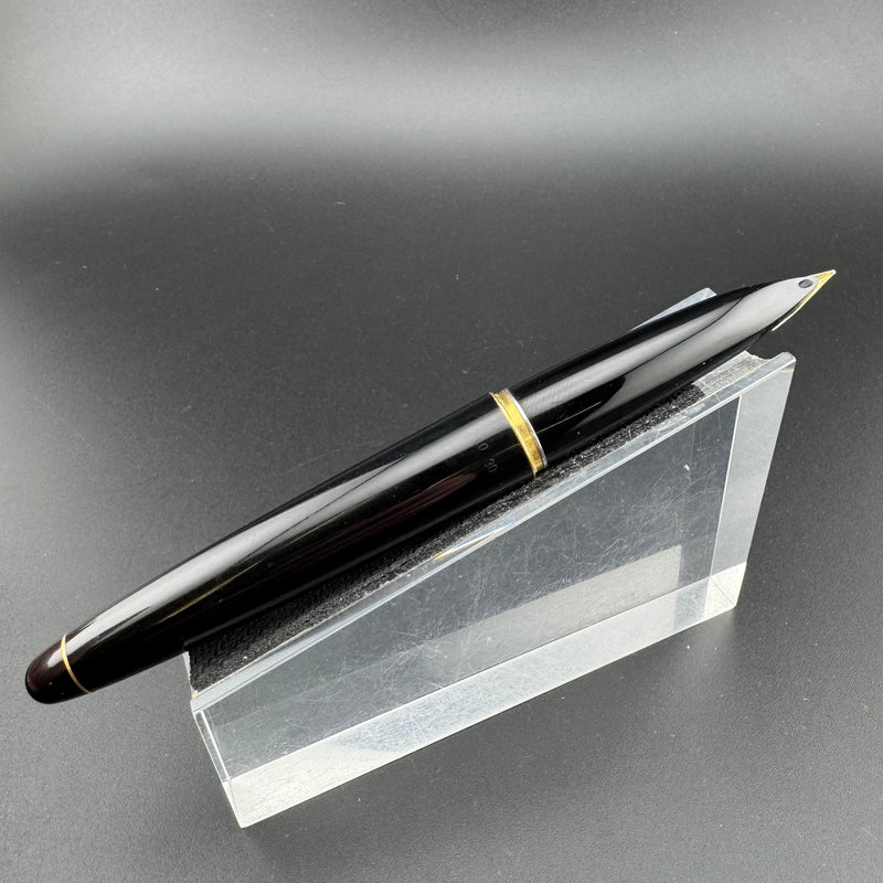 Pilot Custom Elite Black Resin Fountain Pen 18K Gold Fine Nib Mar 30 1971