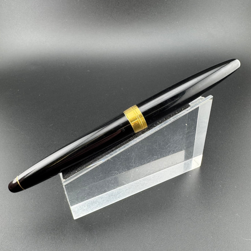 Pilot Custom Elite Black Resin Fountain Pen 18K Gold Fine Nib Mar 30 1971