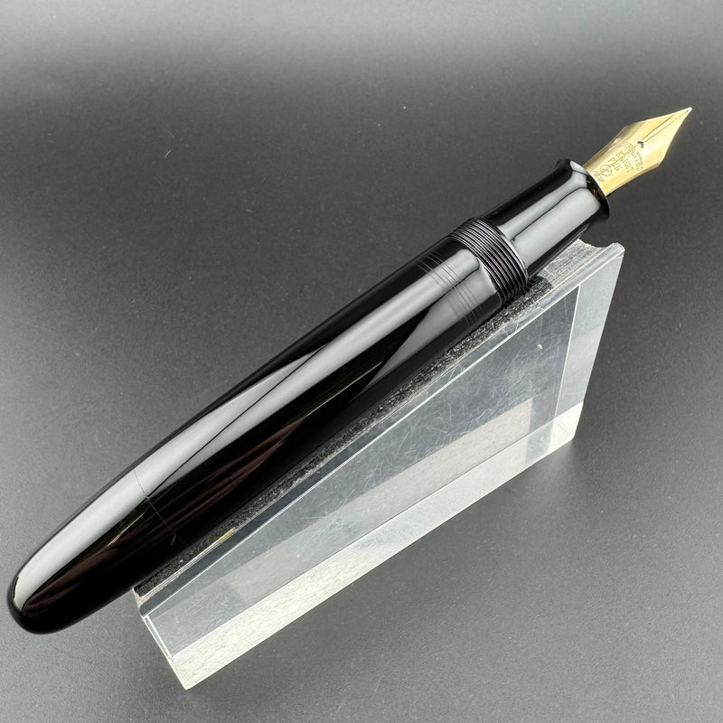 Ban-Ei Urushi Ebonite Eyedropper Fountain Pen 14K Gold Extra-Fine G.K. Nib