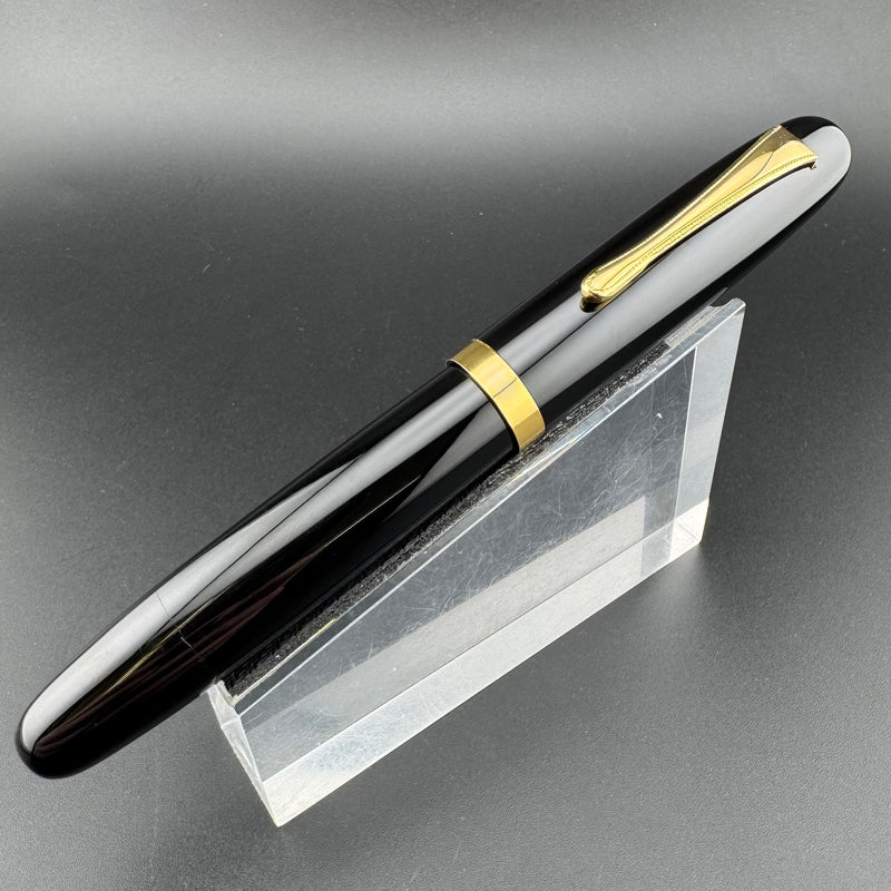 Ban-Ei Urushi Ebonite Eyedropper Fountain Pen 14K Gold Extra-Fine G.K. Nib