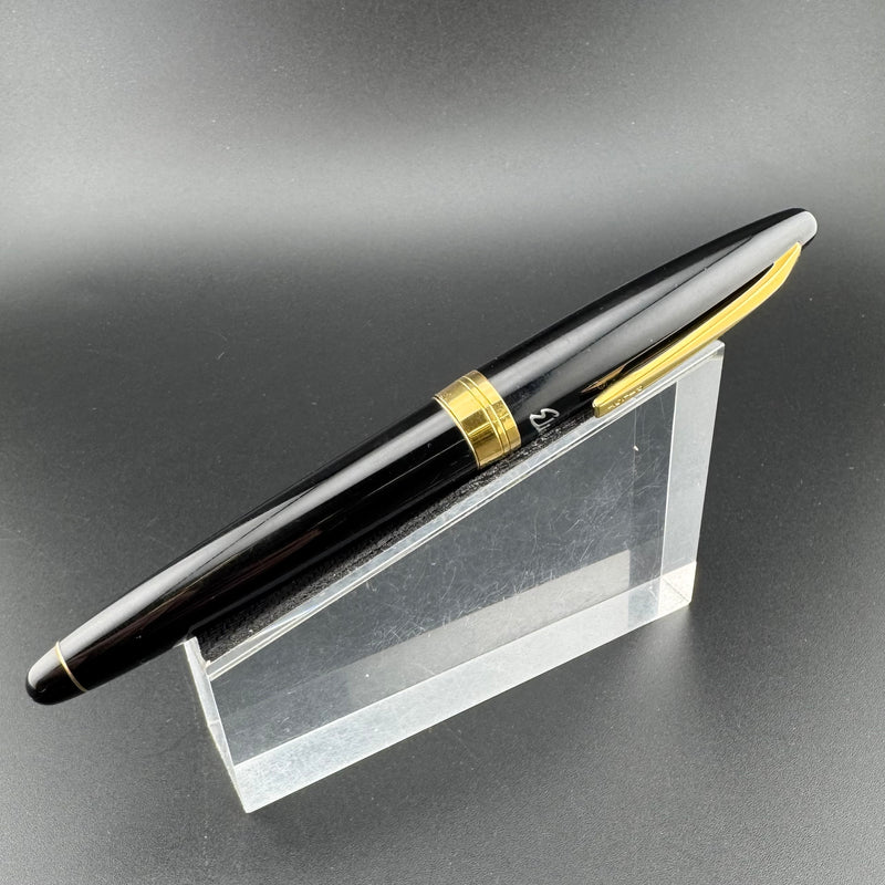 Pilot Custom Elite Black Resin Fountain Pen 18K Gold Fine Nib Jan 5 1972