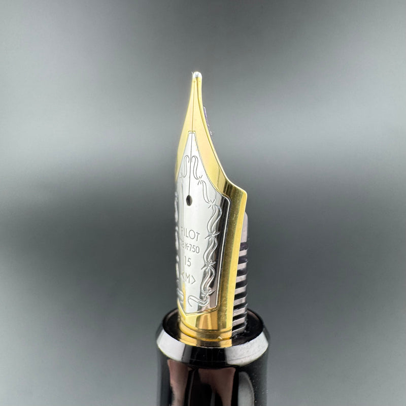 Pilot Custom 748 FKK-8000G-S Gold Stripe Fountain Pen 18K Gold Med Nib Jul 1993