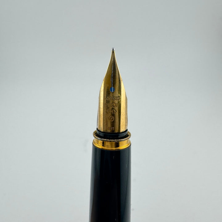 Pilot Deluxe Blue Urushi Fountain Pen 14K Gold Medium Nib March