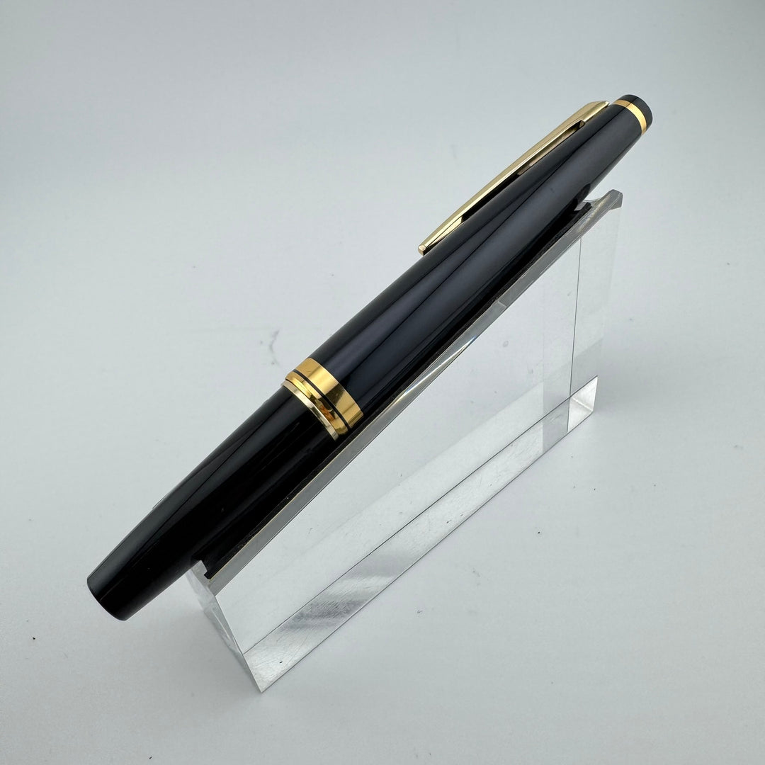 Pilot Elite Black & Gold Resin Pocket Fountain Pen 18K Gold Medium