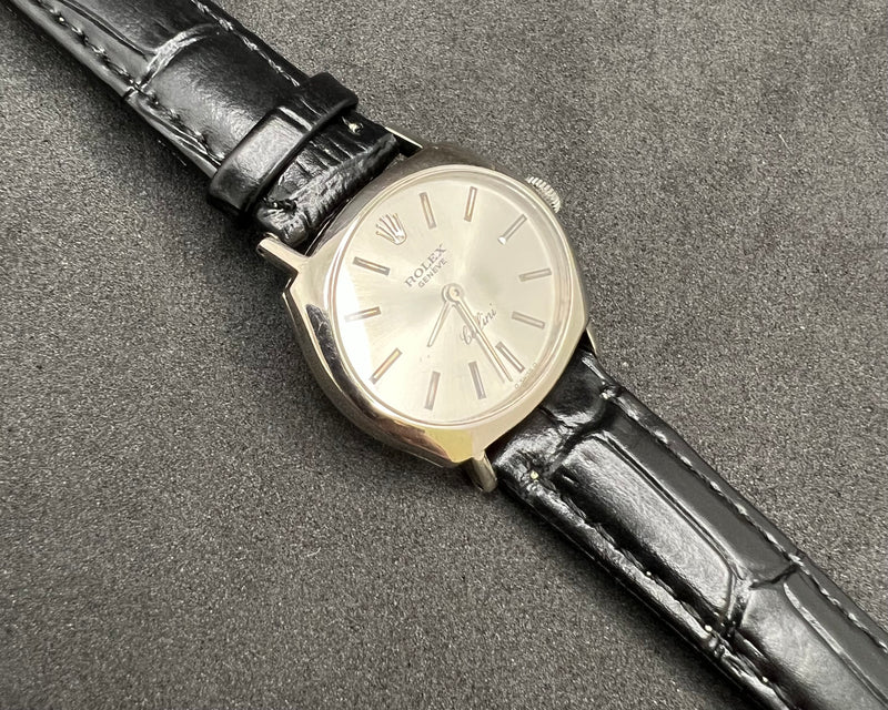 Rolex Cellini Ref. 3802 18K White Gold Case Women&