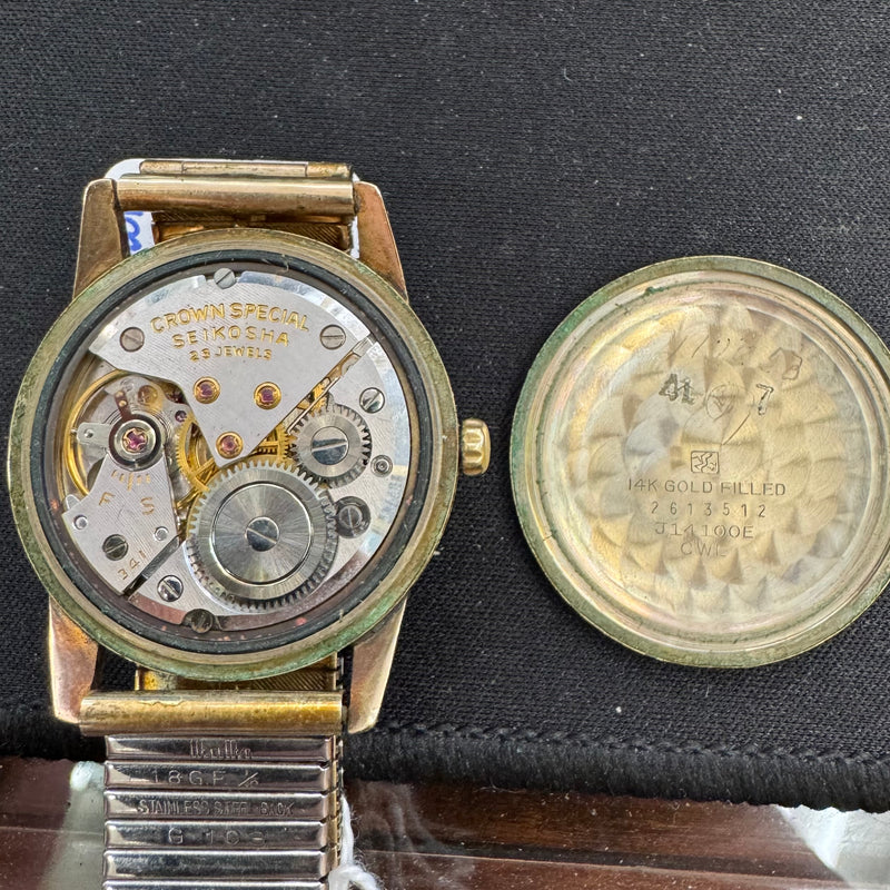 Seiko Crown Special Ref. J14100E Gold Plated Mechanical Dress Watch