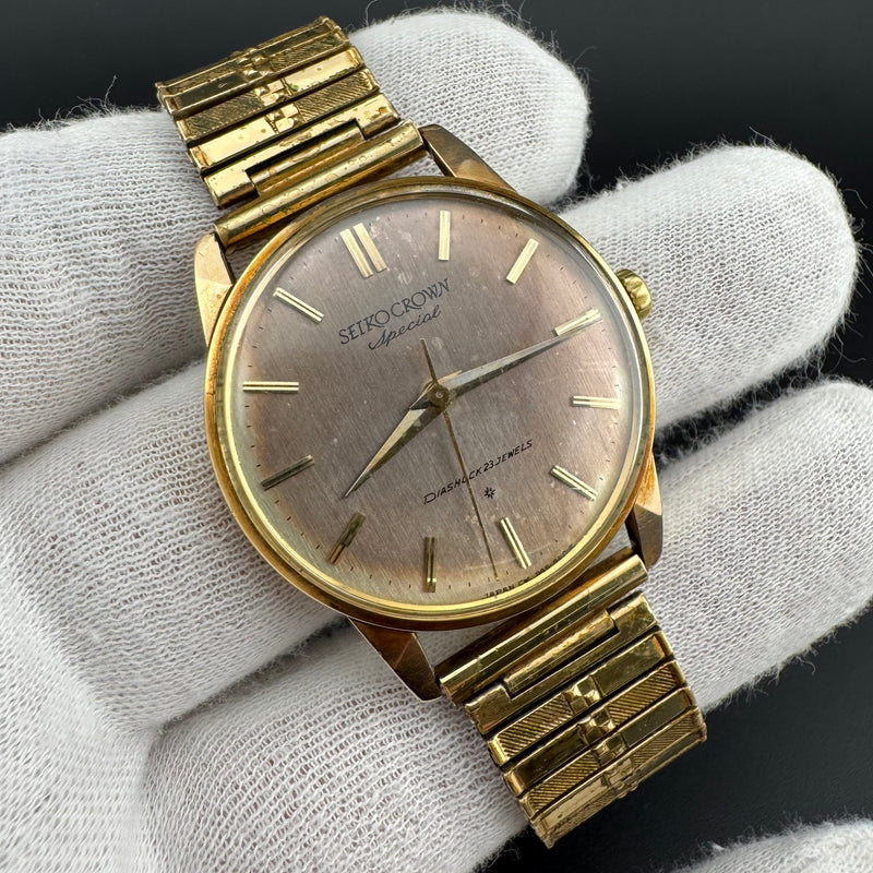 Seiko Crown Special Ref. J14100E Gold Plated Mechanical Dress Watch