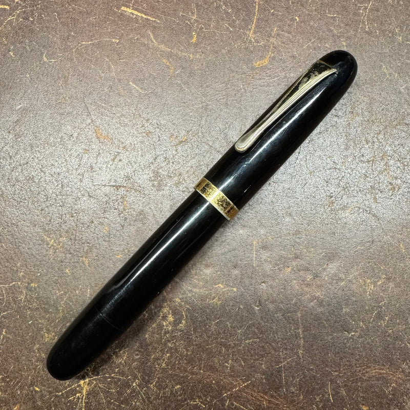 Ban-Ei Urushi Ebonite Fountain Pen 14K Gold 60 Nib FOR REPAIR