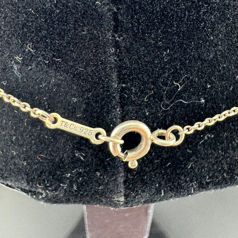 Tiffany & Co Paloma Picasso Loving Heart Pendant Necklace 925 Silver 15in