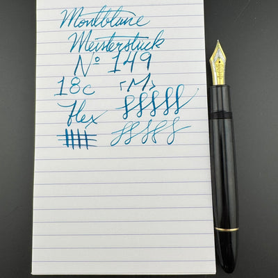 Montblanc Meisterstück No. 149 Fountain Pen 18C Gold Med Nib Serviced Warranty