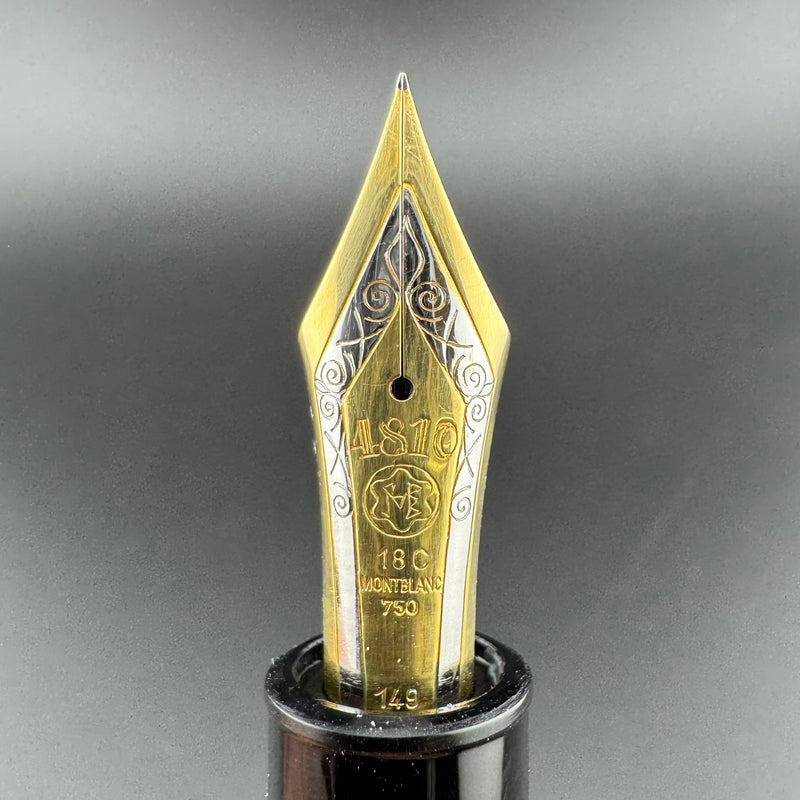 Montblanc Meisterstück No. 149 Fountain Pen 18C Gold Med Nib Serviced Warranty