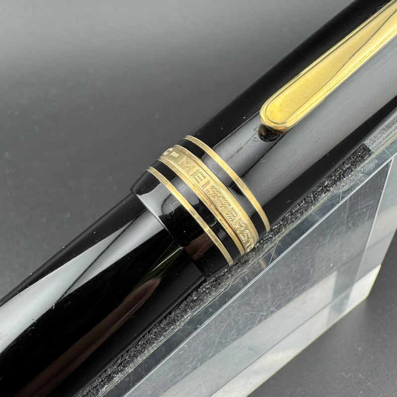 Montblanc Meisterstück No. 149 Fountain Pen 18C Gold Med Nib Serviced Warranty
