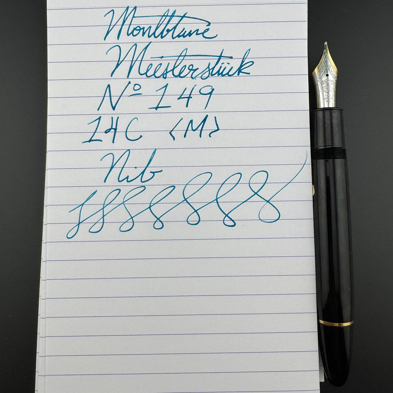 Montblanc Meisterstück No. 149 Fountain Pen 14C Gold Med Nib Serviced Warranty