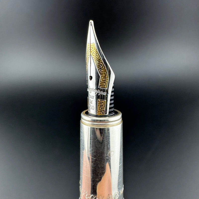 Montegrappa Romeo & Juliet LE Juliet Silver Fountain Pen 18K Gold Med Nib