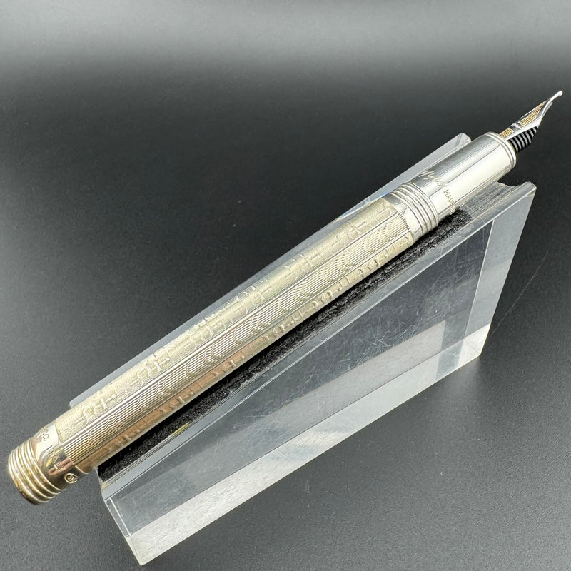 Montegrappa Romeo & Juliet LE Juliet Silver Fountain Pen 18K Gold Med Nib