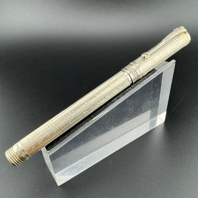 Montegrappa Romeo & Juliet LE Juliet Silver Fountain Pen 18K Gold Med Nib