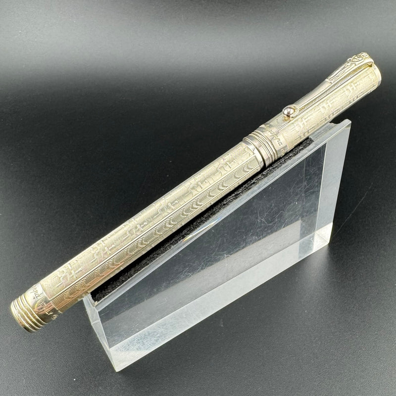 Montegrappa Romeo & Juliet LE Juliet Silver Fountain Pen 18K Gold Med Nib