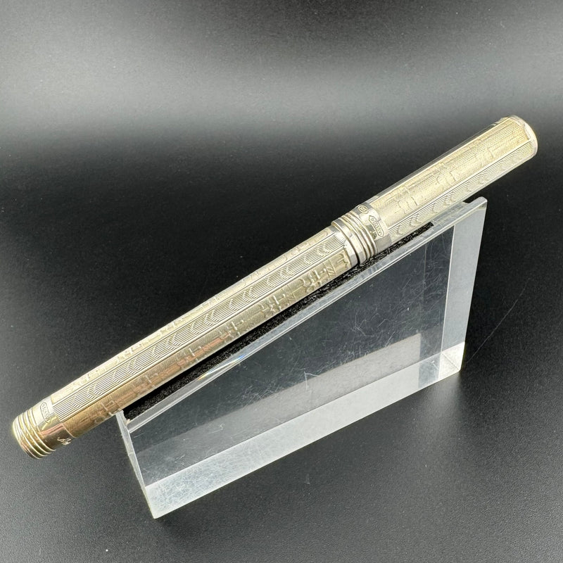 Montegrappa Romeo & Juliet LE Juliet Silver Fountain Pen 18K Gold Med Nib