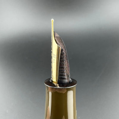 Ban-Ei Ebonite Urushi Eyedropper Fountain Pen 14K Gold G.K. Nib Serviced