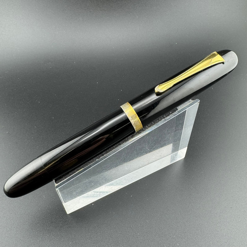 Ban-Ei Ebonite Urushi Eyedropper Fountain Pen 14K Gold G.K. Nib Serviced