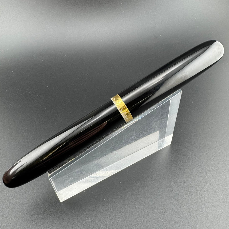Ban-Ei Ebonite Urushi Eyedropper Fountain Pen 14K Gold G.K. Nib Serviced