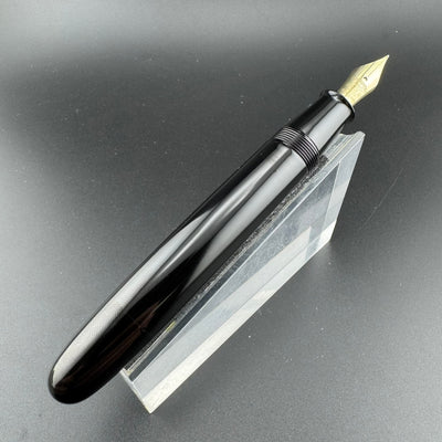 Ban-Ei Ebonite Urushi Eyedropper Fountain Pen 14K Gold 50 Nib Serviced