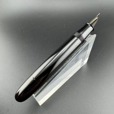 Ban-Ei Ebonite Urushi Eyedropper Fountain Pen 14K Gold 50 Nib Serviced