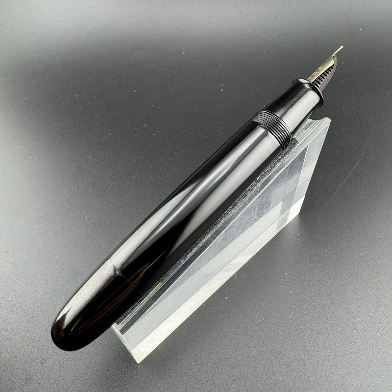 Ban-Ei Ebonite Urushi Eyedropper Fountain Pen 14K Gold 50 Nib Serviced