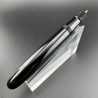 Ban-Ei Ebonite Urushi Eyedropper Fountain Pen 14K Gold 50 Nib Serviced