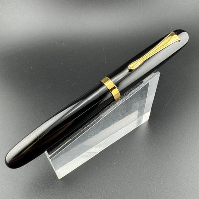Ban-Ei Ebonite Urushi Eyedropper Fountain Pen 14K Gold 50 Nib Serviced