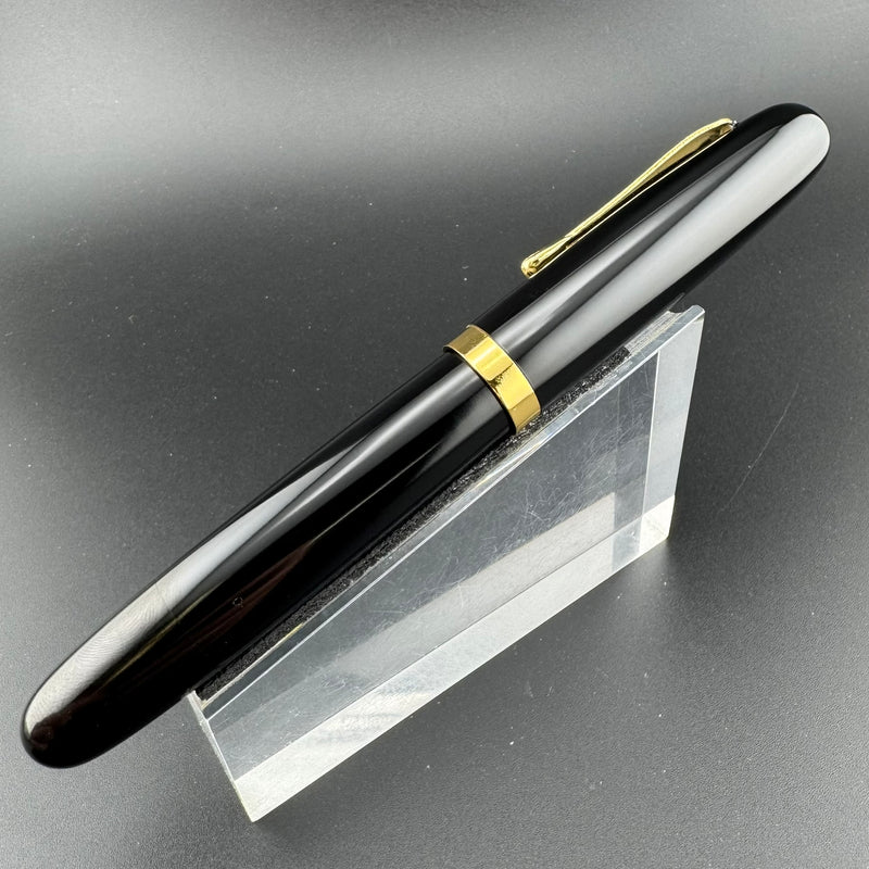 Ban-Ei Ebonite Urushi Eyedropper Fountain Pen 14K Gold 50 Nib Serviced