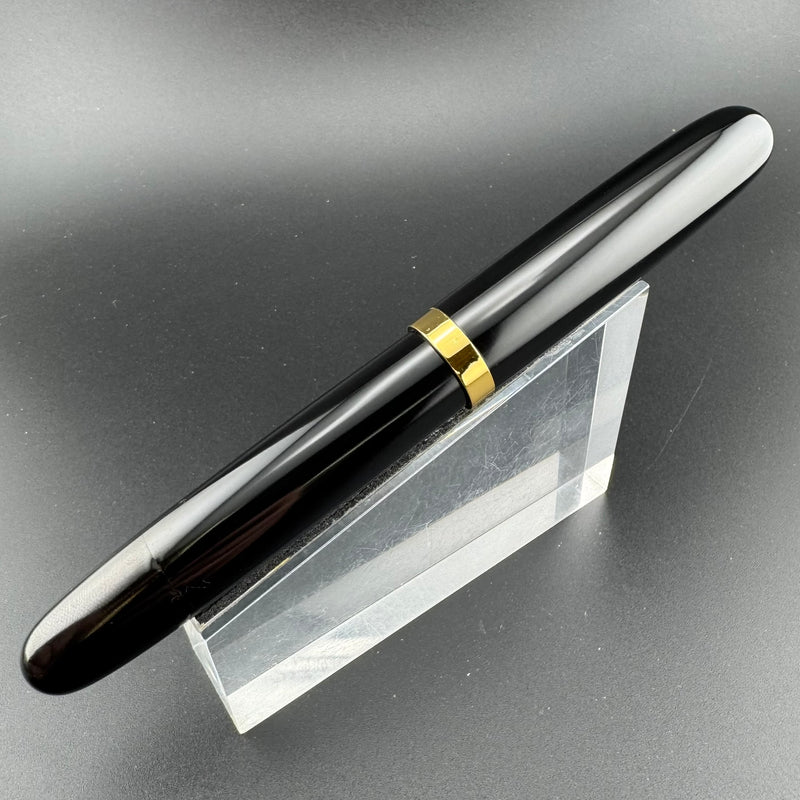 Ban-Ei Ebonite Urushi Eyedropper Fountain Pen 14K Gold 50 Nib Serviced