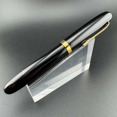 Ban-Ei Ebonite Urushi Eyedropper Fountain Pen 14K Gold 50 Nib Serviced