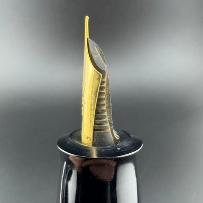 New Clip Jumbo Ebonite Eyedropper Fountain Pen Steel Extra-Fine Nib Serviced