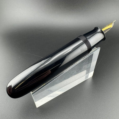 New Clip Jumbo Ebonite Eyedropper Fountain Pen Steel Extra-Fine Nib Serviced