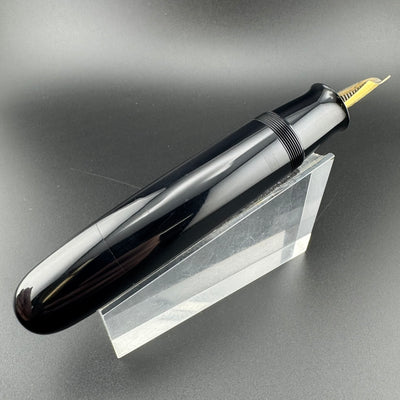 New Clip Jumbo Ebonite Eyedropper Fountain Pen Steel Extra-Fine Nib Serviced