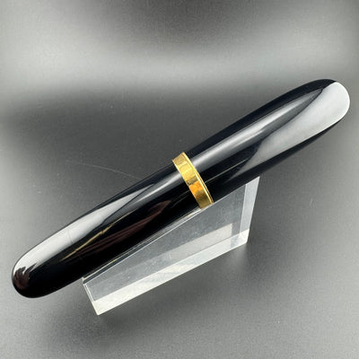 New Clip Jumbo Ebonite Eyedropper Fountain Pen Steel Extra-Fine Nib Serviced