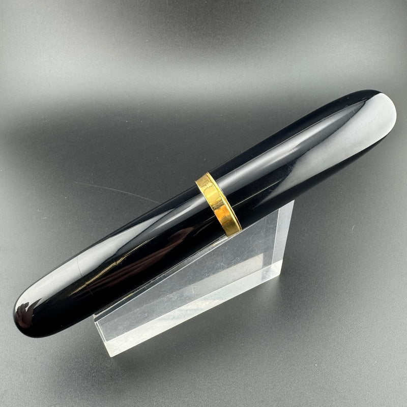 New Clip Jumbo Ebonite Eyedropper Fountain Pen Steel Extra-Fine Nib Serviced