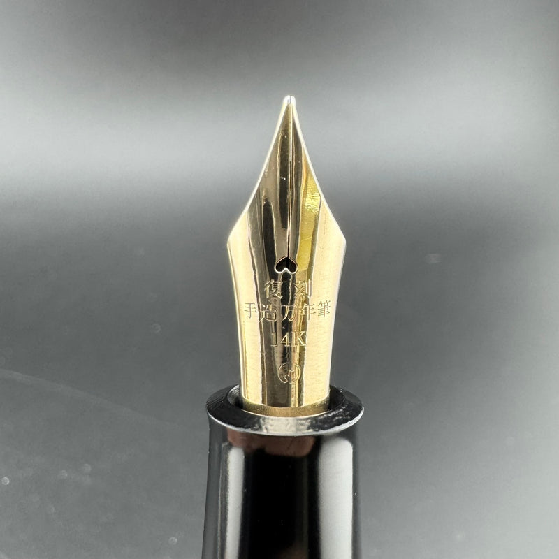 Danitrio Ban-Ei Urushi Eyedropper Fountain Pen 14K Gold Kabutogi Fine Nib