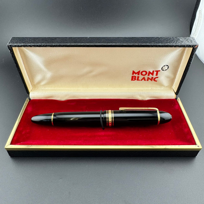 Montblanc Meisterstück No. 149 Fountain Pen 14C Gold EF Nib Serviced w/Box