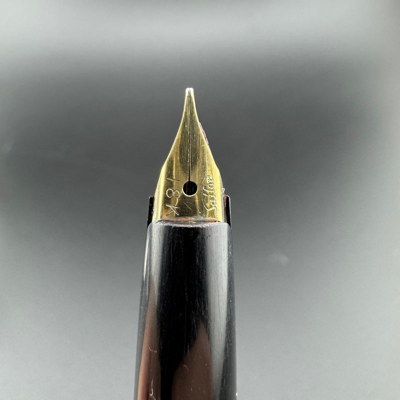 Sailor Pocket Fountain Pen 18K Gold Fine Nib Dec 1964