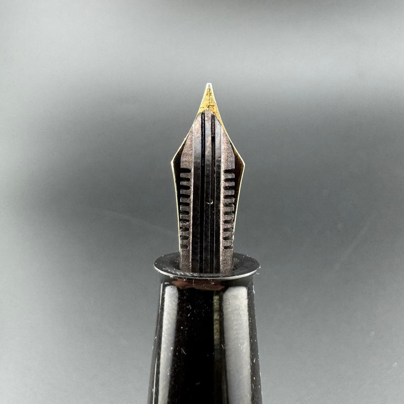 Ban-Ei Ebonite Eyedropper Fountain Pen 14K Gold G.K. 50 Fine Nib