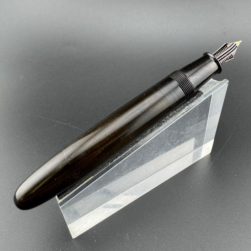 Ban-Ei Ebonite Eyedropper Fountain Pen 14K Gold G.K. 50 Fine Nib