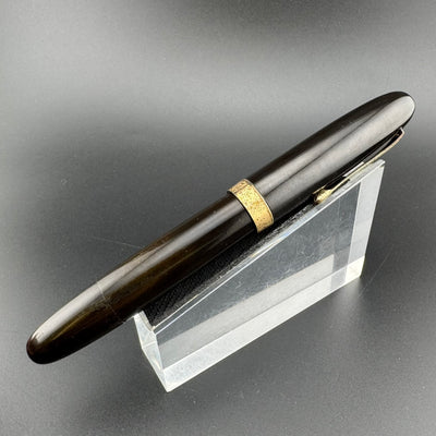 Ban-Ei Ebonite Eyedropper Fountain Pen 14K Gold G.K. 50 Fine Nib