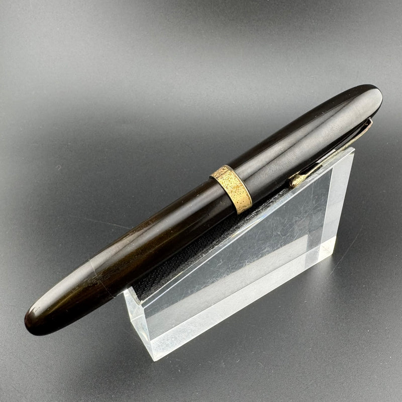 Ban-Ei Ebonite Eyedropper Fountain Pen 14K Gold G.K. 50 Fine Nib